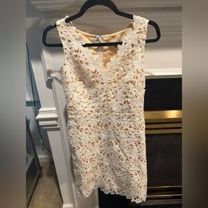 Loft cream lace dress 00